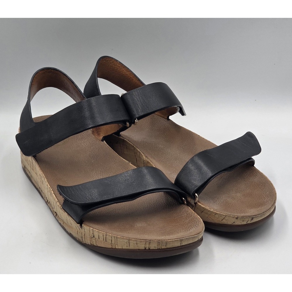 FitFlop Bon Easy 363-001 Black Comfort Slide Sandals US 10 EU 42